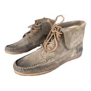 Frye Quincy Chukka‎ Brown Suede Leather Laced Boat
Deck Boots shoes Sz 7 M